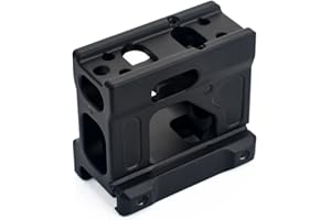 QIRUIMY T1 T2 Offset Optique Micro Red Dot Sight Mount Base de Montage de portée de Hauteur de 2 po pour viseur Optique T1 T2 Red Dot Sight Supports de Lunette de visée pour Armes à feu