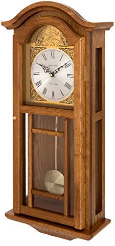 Fox and Simpson Madera Reloj de Pared con péndulo con carillón de Westminster, Roble