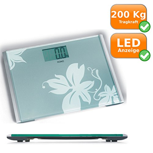 XXL Personenwaage – bis zu 200kg wiegen (extra großes Display, extra flach, AutoOnOff, extra breite Trittfläche) - 2