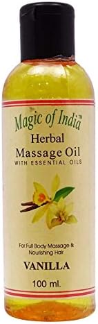 Magic Of India Vanilla Herbal Massage Essential Oil For Full Body - 100 ml