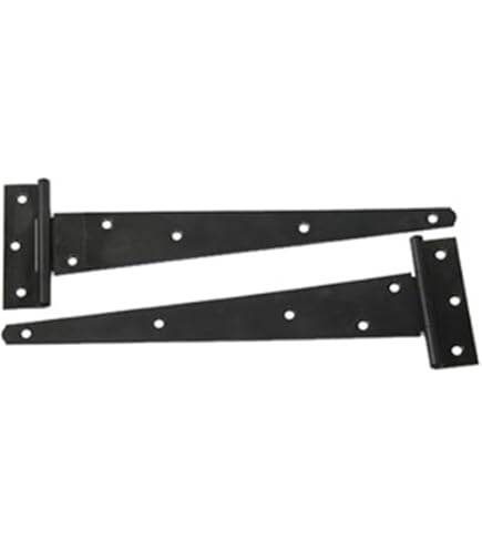 Heavy Duty HDG Garden Gate Hinge Pack | 3x 12" Tee Hinge, Auto