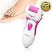 HOMETEK Professional Electronic Pedicure Foot File and Callus Remover - Gently and Effectively Remove Dead Skin and Reduce Calluses (Pink)