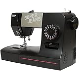 Toyota SUPERJ15 - Máquina de coser, 65 W, 15 programas, especial tejanos, color negro