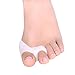 Produktbild Forepin® 2 Stück Universal Weich Gel Silikon Große Zehe Bunion Hallux Valgus Korrektur Zehenkorrektur Glätteisen Nachtschiene Schmerzlinderung - Stil 2 Weiß