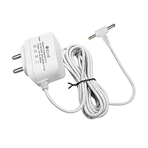 Elove 6V AC/DC Power Adapter for Blood Pressure Monitor [Dual Pin size 2.1mm & 2.5mm] [Multi Purpose] BP Machine Adapter with 10 Feet extended cord - White
