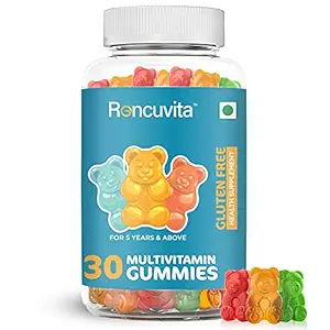 Roncuvita Complete Multivitamin Gummies - Kids, Women & Men | Vitamins for Immunity, Growth & Development including Vitamin A, B12, C, D (Pack of 1)