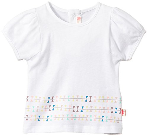 Billieblush Baby Girls TEE-SHIRT U05109-10B T-Shirt, White, 3-6 Months (Manufacturer size: 6 mois)