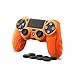 Produktbild CHIN FAI PS4 Controller Schutz-Hülle,Silikon Anti-Rutsch 8 Daumen Griffe Skin Grip Schutzhülle für Sony PS4 / Slim/Pro ControllerOrange