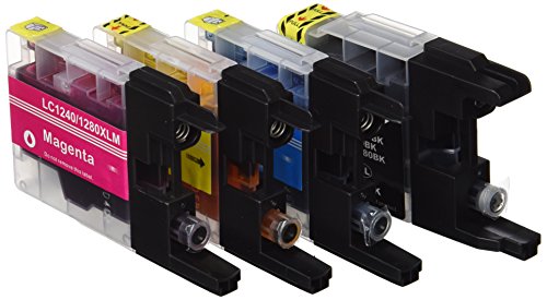 Prestige Cartridge LC1280/LC1240 10-er Pack Druckerpatronen für Brother MFC-J5910DW, MFC-J6510DW, MFC-J6710D, MFC-J6710DW, MFC-J6910DW, schwarz / cyan / magenta / gelb