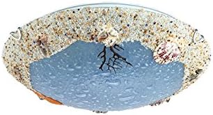 The Mediterranean Sea shell ceiling light dining room for both boys and girls, children's room creative LED lamps ,40*40*11cm LED24W warm light