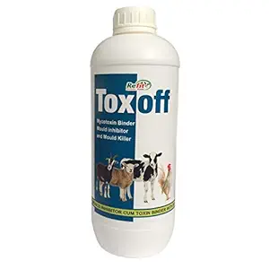 REFIT ANIMAL CARE Toxin Binder Powder for Cow, Cattle, Poultry & Livestock Animals, 1 LTR, Toxoff