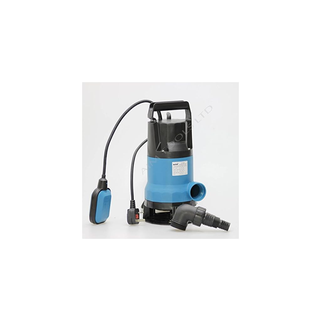 KATSU 400W Portable Submersible Pump for Clean and Dirty Water for Garden Pond, Pools, and