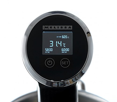 Melissa 16310198 Sous Vide Niedrigtemperatur-Garer Stick Vakuum-Garen 1300 Watt für Töpfe bis 20 Liter LED-Display - 2