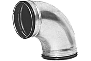 I-sells Metal Ducting 90 Degree Bend 150mm / 6 inch with Rubber Seal