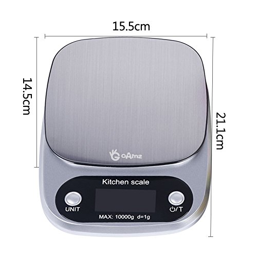 Goamz Digitale Kchenwaage 10kg1g Briefwaageelectronische Waagedigitalwaage Professionelle Waagemit Tara Funktion Lcd Display Und Auto Off Funktion Batterien Enthalten Goamz Digitale Kchenwaage 10kg1g Briefwaageelectronische Waagedigitalwaage Professionelle Waagemit Tara Funktion Lcd Display Und Auto Off Funktion Batterien Enthalten