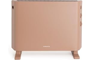 CREATE/WARM HANDY COLOURS/Convector calefactor aire moca/Función ventilador y aire caliente, hasta 20m², 4 modos, ligero, silencioso, bajo consumo, 57x 23x43 cm, 2000W