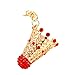 Produktbild VORCOOL Nette Badminton Strass Keychain Auto Schlüsselanhänger Handtasche Tasche Anhänger Dekoration Hängende Keychain Zubehör Kreatives Geschenk (zufällige Farbe)