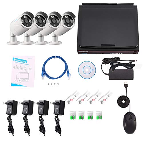 Preisvergleich Produktbild RoadRoman 4Channel WiFi Überwachungskamera-System mit 10,1" Monitor-Überwachungskamera