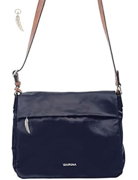 Überschlagtasche von Waipuna aus hochwertigem Nylon mit Schlüsselanhänger