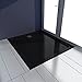 Produktbild Festnight- Rechteckiger ABS-Duschwannenboden Flach Niedrige Schwelle Schwarz 80 x 90 cm