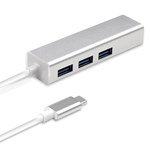 Mokin usb-c zu 3-Port-USB 3.0 Hub mit Ethernet Adapter für USB C der U89 Thunderbolt 3 Laptop auch für neue MacBook, Dell XPS 13, HP Spectre x2 und mehr - 2