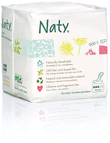 Naty by Nature Womencare Bio Sanitary Towels Normal (15 Pack)