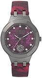 Versus by Versace Damen Analog Quarz Uhr mit Leder Armband VSP350117