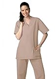 Adar Universal Unisex Drawstring Scrub Set (Available in 39 colors) - 701 - Khaki - S