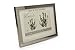 Price comparison product image Me and My Brother Hand Print Silver Plated Frame Gift With Ink Pad With Gift Bag