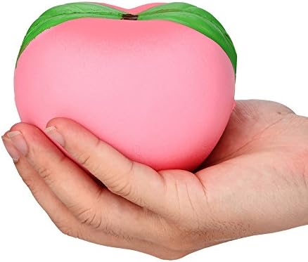 2018 New Honey Peach Cream Scented Squishy Slow Rising Squeeze Strap Kids Toy,Sold By Malloom (C(10*8*9cm))
