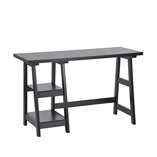 Innovareds Stylish Simple Space Saving Writing Desk Home Study Desk Table Office Task Table Console Table Living Room Hallway Side Board Black