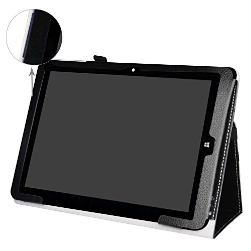 Chuwi Hi12 hülle,Mama Mouth Folding Ständer Hülle Case mit Standfunktion für 12″ Chuwi Hi12 Windows 10 & Android 5.1 Dual System Tablet PC,Schwarz - 2