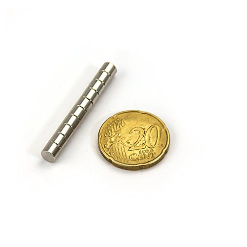 Oblique-Unique® 100 Neodym-Super-Magnete Rund 5 x 4 mm - 2