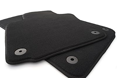 kh Teile Lot de 2 tapis avant sièges conducteur et passager pour vW golf 5 6 original qualité tapis en velours noir