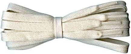 Flat Cotton Shoe Laces - Ideal replacement for Adidas, Converse, Vans Stan Smith, Nike Air Huarache - 8 mm - 60 to 180 cm - Made in England