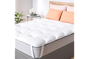 CASABEL Sobrecolchon 150x200 cm – Topper de Microfibra Suave, Transpirable, Antiácaros y de Fácil Cuidado, para Camas, Sofás Cama, Colchones Hinchables y Protección de Colchón