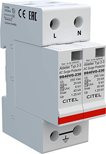 DS42VGS-230 | CITEL 1 PHASE SPD 230/400V TYPE 2 IMAX 40KA CM REMOTE SIGNAL +VG