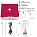 36W UV LED Nail Lamp Manicure/Pedicure Nail Dryer with 4 Timer Setting - Perfect Salon Tool for Drying Nail Polish and Gel - Dry Both Fingernails and Toenails with 2 FREE Bonus Nail Files