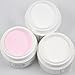 SODIAL(R) Nails Clear White Pink Acrylic Powder Builder for Nail Art Manicure High Quality