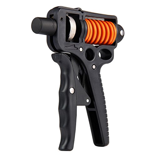 Preisvergleich Produktbild AOLVO hand-muscle Entwickler, Hand Nagelhärter Finger Handgelenk Unterarm Trainingsgerät Handgelenk Entwickler Verstellbarer Widerstand (15kg-50kg / 33lbs- 50 kg) für Sportler Turnschuhe Pianisten Herren Damen Kinder