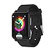 Produktbild TechFort Smart Watch, Wristband Fitness Tracker, Heart Rate Monitor Blutdruck-Armband E04 Band ECG/PPG Wasserdicht,Black