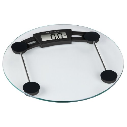 Xavax Digitale Personenwaage für Körpergewicht, Rund, Ronda, Transparent - 3