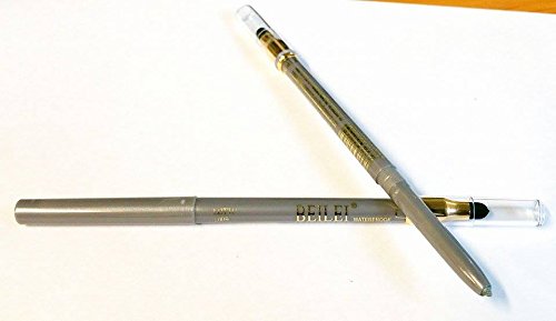Brand New 2 in 1 Waterproof Eyeliner Pencil Sponge Eye Shadow Makeup (silver)