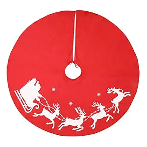 40 Inch Christmas Tree Skirt Reusable Xmas Tree Skirt for Christmas Decorations Happy Thanksgiving Day Wedding Holiday Festivals Gift-Daerzy