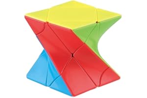 TaoLeLe Speed ​​Cube Twist Skewb Cube Autocollant Magci Cube 3D Puzzles Cube Couleur Vive Casse-tête pour Enfants et Adultes