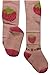 Weri Spezials Unisex-Baby Terry Sole ABS Strawberries Tights 12-18 Months Pink