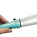 Risingmed 2 in 1 Hair Iron Hair Straightener/Curler 25mm Mini Hair Curler Dual Voltage Hair Curling Wand Ceramic Curling Iron /Curling Tongs (Blue)