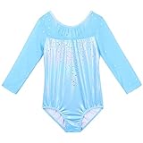 Mädchen Kinder Turnanzug Gymnastikanzug aus elastischen Gewerbe für optimale Bewegungsfreiheit. Gymnastikanzug sind einfach und elegant mit wunderschönen Damanten.
