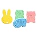 Produktbild Hemore 7.5 * 10 * 1cm Badebürsten Sponge Animal Patterns Kinder Shower Artikel 4pcs Hohe Qualität, praktisch, die Sie verdient haben