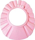 AKORD® BABY / CHILD SHOWER SHAMPOO BATH CAP ADJUSTABLE SIZE - PINK, BLUE, KIDS HAT (Pink)